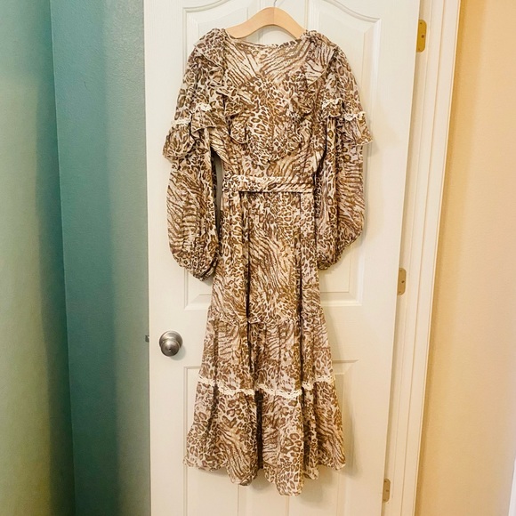 NWT  Spell & the Gypsy Collective Leopard Print Ada Gown - Picture 8 of 17